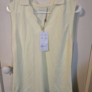 Walter‎ Hagen Light Yellow Sleeveless Polo